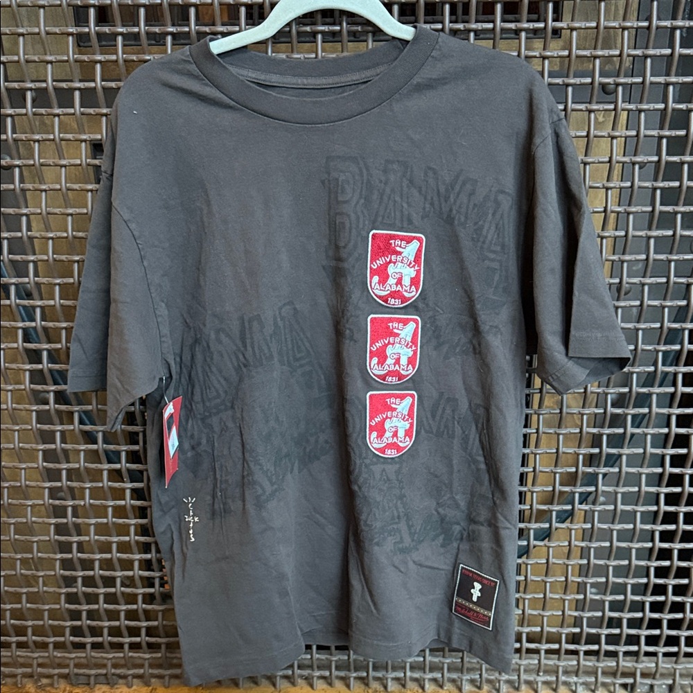 Cactus Jack Travis Scott x Mitchell & Ness Alabama Tee Limited Edition L NWT